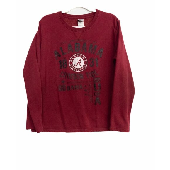 Creative Apparel Alabama Crimson Tide Mens Red Sweatshirt Round Neck Pullover XL - Picture 4 of 7